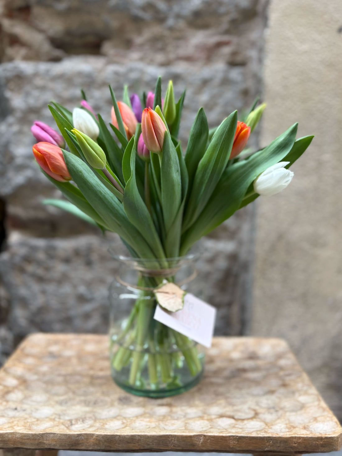 Jarrón Tulipanes Multicolor