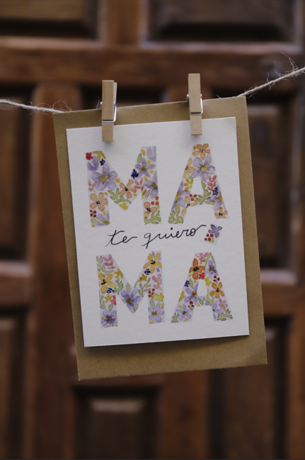 Postal MAMA TE QUIERO