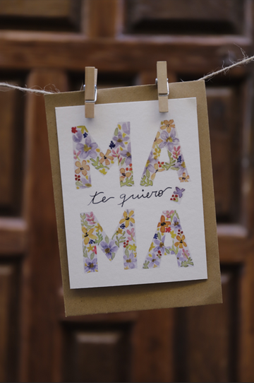 Postal MAMA TE QUIERO